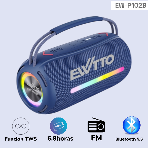 PARLANTE EXTRA BAS BOOMBOX EW-P102B